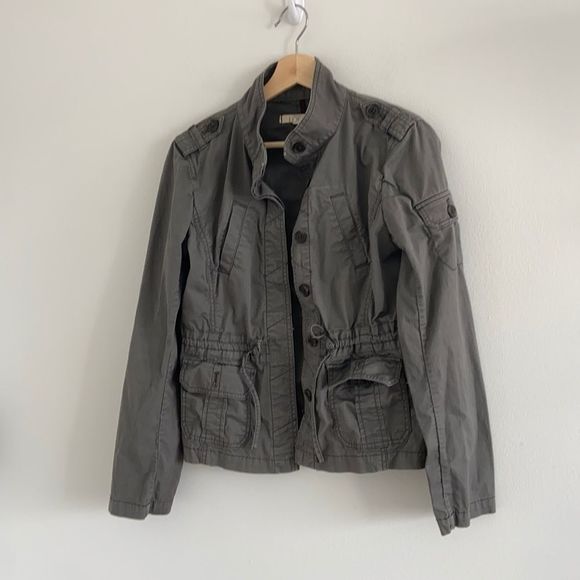 LOFT Olive Green Classic Utility Anorak Jacket - Picture 1 of 11